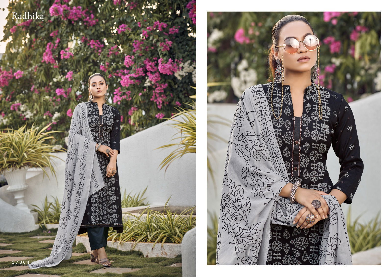 Azara Black Berry Vol 3 By Radhika Cotton Dress Material Catalog